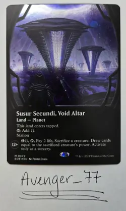 Magic MTG #0379 Susur Secundi, Void Altar Galaxy Foil Borderless Edge of Ete EOE - Image 1