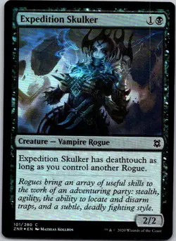 Magic the Gathering Foil Expedition Skulker Zendikar Rising MTG Free Shipping! - Image 1