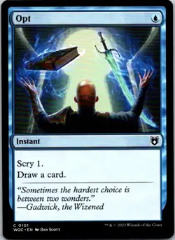 Magic the Gathering Opt Wilds of Eldraine Commander MTG Free Shipping! - Image 1