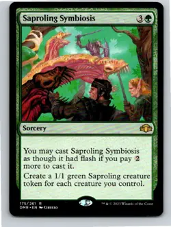 Magic the Gathering Saproling Symbiosis Dominaria Remastered MTG Free Shipping! - Image 1