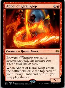 Magic the Gathering Abbot of Keral Keep Magic Origins x1 MTG Free Shipping! - Image 1