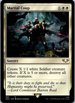 Magic the Gathering Martial Coup Warhammer 40,000 Commander MTG Free Shipping! - Image 1