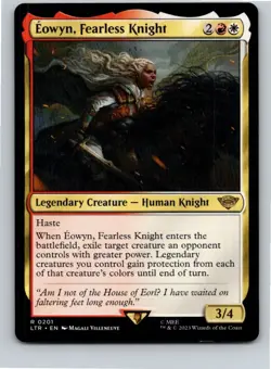 Magic the Gathering Eowyn, Fearless Knight The Lord of the Rings MTG Free Ship! - Image 1