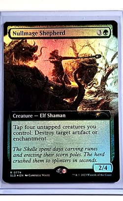 2023 MTG Magic the Gathering Secret Lair Borderless Foil #774 Nullmage Shepherd - Image 1