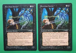 Magic the Gathering MTG Alliances KROVIKAN HORROR X 2 LP/EX RARE 1996 Nice! - Image 1