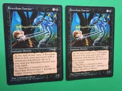 Magic the Gathering MTG Alliances KROVIKAN HORROR X 2 LP/EX RARE 1996 Nice! - Image 2