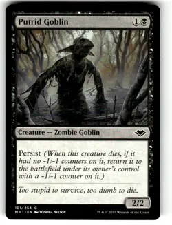 Putrid Goblin Modern Horizons Regular MTG NM - Image 1