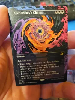 MTG - Edge of Eternites - Archenemy's Charm (Borderless) - NM - NF - Image 1