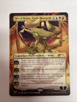 MTG Nicol Bolas, God-Pharaoh Secret Lair Countdown Borderless #2017 Mythic - Image 1