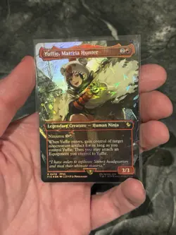 Yuffie, Materia Hunter (Borderless) (Chocobo Track Foil) Commander: Final... - Image 1