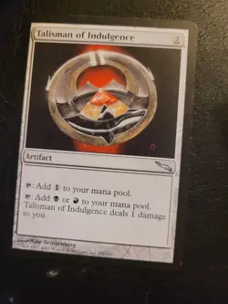MTG Talisman of Indulgence LP Mirrodin [1434] Magic Red Black - Image 1