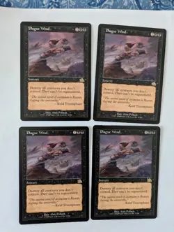 4 Plague Wind Prophecy MTG NM Free shipping with tracking - Image 1
