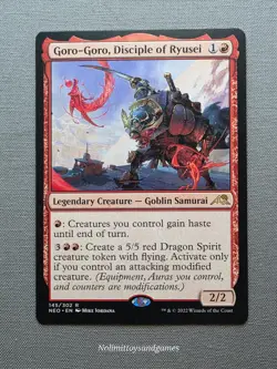 MTG Goro-Goro, Disciple of Ryusei #145 Rare Kamigawa: Neon Dynasty Free Shipping - Image 1