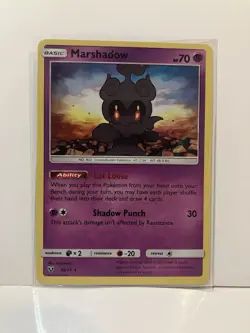 Near Mint Pokemon TCG Marshadow 45/73 Shining Legends Holo Rare NM Sun&moon - Image 1