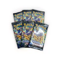 Crown Zenith Booster Pack CRZ Sword & Shield Pokemon Card TCG Sealed Lot of 6 - Image 1