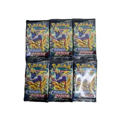 Crown Zenith Booster Pack CRZ Sword & Shield Pokemon Card TCG Sealed Lot of 6 - Image 3