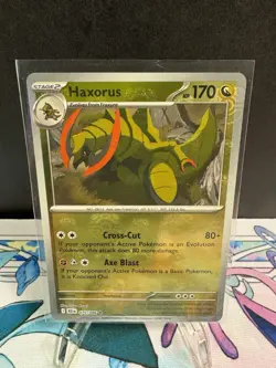 Pokemon TCG: Haxorus - (Master Ball Pattern) Holo Rare Black Bolt 072/086 NM - Image 2