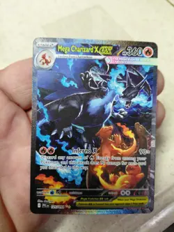 Mega Charizard X ex SIR 125/094 Phantasmal Flames Pokemon TCG Pack Fresh NM - M - Image 1