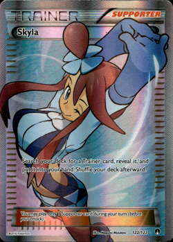 Pokemon TCG Skyla 122/122 XY Breakpoint Full Art Trainer NM - Image 1