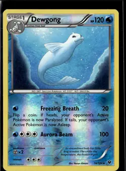Pokemon Dewgong 16/124 Fates Collide Reverse Holo Uncommon LP - Image 1