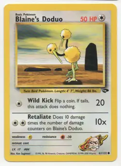 2000 Pokemon TCG Blaine's Doduo Gym Challenge #61 - Image 1