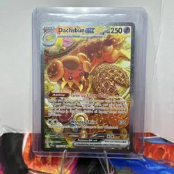 Pokemon TCG Dachsbun EX 169/142 Sv07 Stellar Crown Holo SIR Full Art NM/M - Image 1