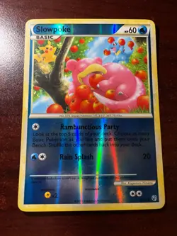 Slowpoke REVERSE HOLO 66/90 Undaunted Heart Gold Soul Silver Pokemon TCG CANADA - Image 1