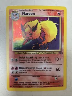 Pokemon Jungle Unlimited Flareon Holo 3/64 - Image 1