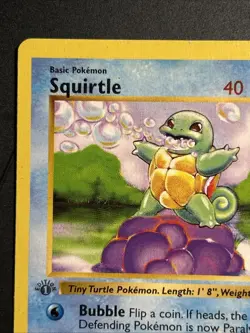 Squirtle 1st Edition Base Set Shadowless 63/102 1999 Pokemon - Image 5