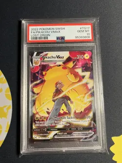 Pokemon Pikachu VMAX Full Art Trainer Gallery SWSH Lost Origin TG17/TG30 PSA 10 - Image 3