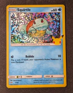 Squirtle 17/25 Holo 2021 McDonald's 25th Anniversary Celebrations Pokemon NM - Image 1
