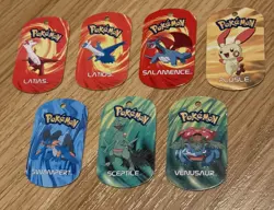 7x Pokemon 2006 Metal Tags | Nintendo Game Freak Emax Tag Bundle Job Lot | UK - Image 1