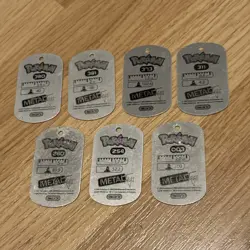 7x Pokemon 2006 Metal Tags | Nintendo Game Freak Emax Tag Bundle Job Lot | UK - Image 3