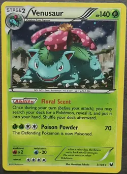 Pokemon TCG Venusaur Dark Explorers 3/108 Holo Rare - Image 1