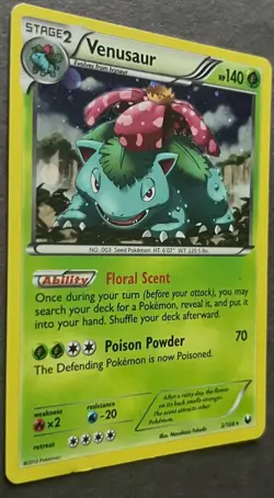 Pokemon TCG Venusaur Dark Explorers 3/108 Holo Rare - Image 3
