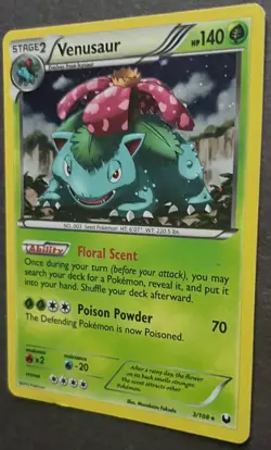 Pokemon TCG Venusaur Dark Explorers 3/108 Holo Rare - Image 4