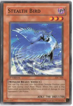 Yugioh - Stealth Bird IOC-068 1st Edition - Invasion of Chaos - Image 1