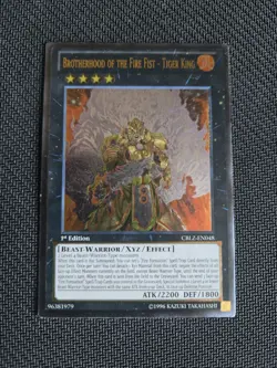 Brotherhood of the Fire Fist - Tiger King CBLZ-EN048 Ultimate 1st Ed NM Yugioh - Image 1