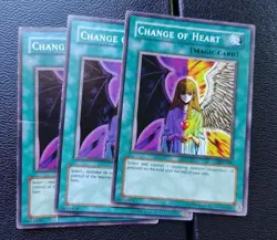 Yu-Gi-Oh - Change Of Heart 3X - Full Playset - Image 1