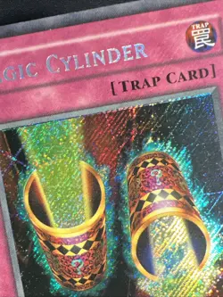 Yu-Gi-Oh! Magic Cylinder LON-104 Secret Rare 1st Edition VLP Foil Error - Image 2