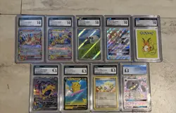 Mystery Pokemon Graded Slab CGC PSA, JPN And English, Vintage And Modern Cards - Image 1