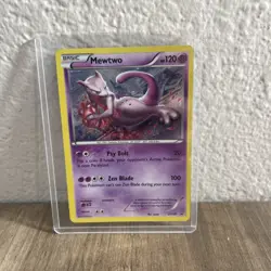 Pokemon Card Mewtwo XY101 Preowned Lightly Used - Image 1