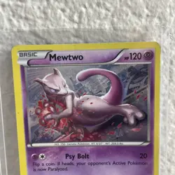Pokemon Card Mewtwo XY101 Preowned Lightly Used - Image 2