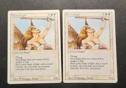 Magic The Gathering Lot of 2 Serra Angels Rare Cards MTG - Image 1