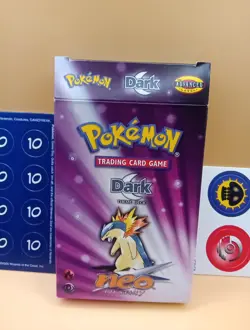 Pokemon Trading Cards Dark Theme Deck Neo Destiny Inserts/Box WOTC 2002 No Cards - Image 1