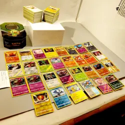 Pokemon TCG Bundle Collectable Cards With Tin Storage Box - Image 4