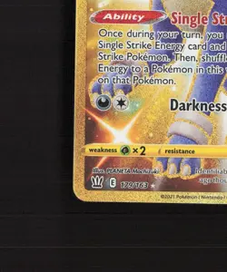 Houndoom 179/163 Battle Styles Full Art Gold Secret Rare Holo Pokemon Card NM - Image 5