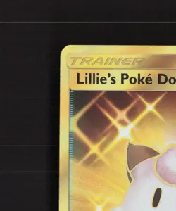 Lillie's Poke Doll 267/236 Cosmic Eclipse Gold Secret Rare Holo Pokemon Card LP+ - Image 3