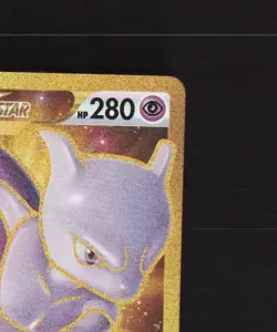 Mewtwo VSTAR 086/078 Pokemon GO Full Art Gold Secret Rare Holo Pokemon Card NM - Image 4