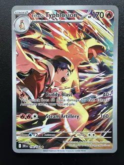 Pokemon TCG Ethan's Typhlosion Destined Rivals Reverse Holo Card 034/182 - Image 1